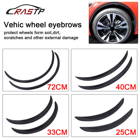 RASTP-Car Styling Arch Wheel Eyebrows Flare Extension Protector Lip Anti-Scratch Soft Strip Wheel Lip Fender Flares RS-LKT008 ► Photo 1/6