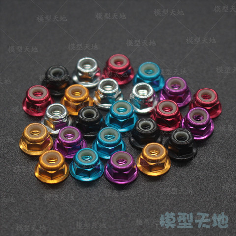 HSP 102049 122049 Aluminum Alloy Metal Nylon Nut M4 4p 02055 1/10 Upgrade Parts 94102 94122 94123 94111 94177 94107 94188 94166 ► Photo 1/5