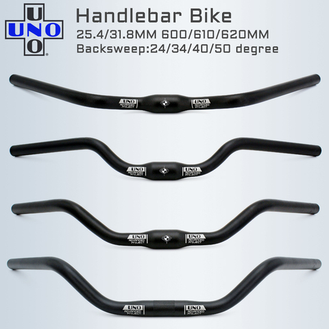 UNO M Type Bicycle Swallow Handlebar City Road Bike Handle Bar 25.4/31.8mm Trekking Bar 600/610/620mm Bike Handlebar Bike Parts ► Photo 1/6