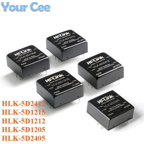 DC-DC Isolated Converter Power Supply Module 5W DC DC 12V to 15V/5V/12V 24v to 5V/12V HLK-5D2405/5D1205/5D1212/5D1215/5D2412 ► Photo 1/6