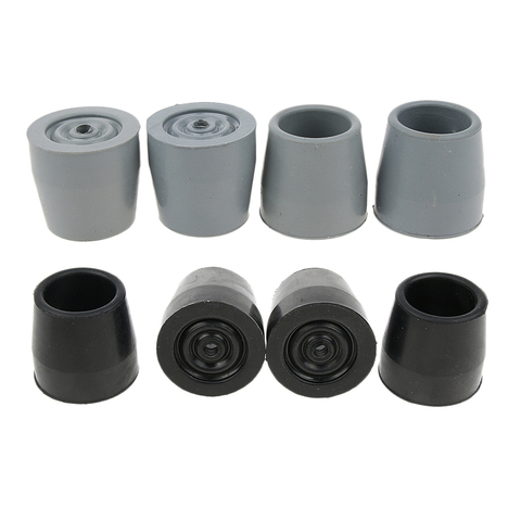 4 Pcs Walking Stick Ferrules Rubber Anti-slid Crutch Rubber Cane Replacement Tips Stability ► Photo 1/6