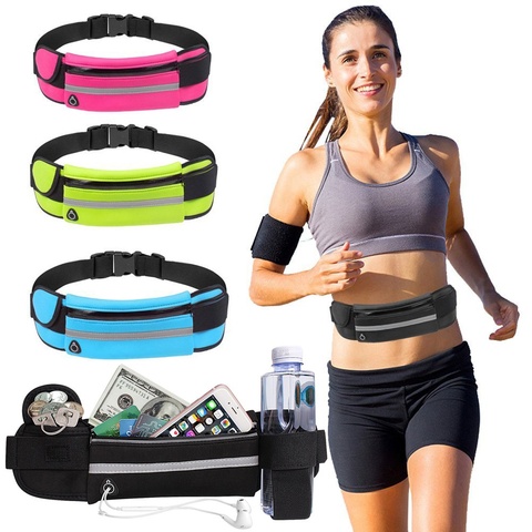 Waist Bag Belt Bag Running Waist Bag Sports Portable Gym Bag Hold Water Cycling Phone Bag Waterproof Women Running Belt ► Photo 1/1