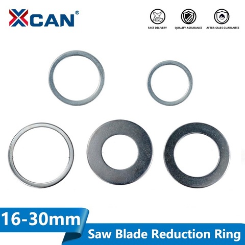 XCAN 2pcs 16mm-30mm Circular Saw Blade Reduction Ring TCT Carbide Cutting Disc Conversion Ring Woodworking Tools ► Photo 1/3