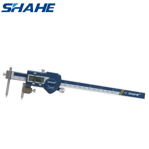 shahe 5-200 mm vernier caliper digital center thickness gauge caliper micrometer steel digital caliper paquimetro ► Photo 1/6