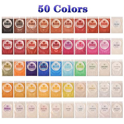 Mica Powder Soap Dye Bath Bomb Kit Natural Pearlescent Powder DIY 6  Different Colors for Making Handmade Soap Supplies