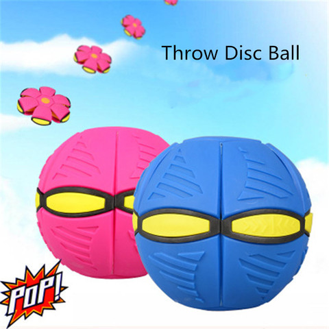 Outdoor Toy Flying Ball Beach Garden Game Throw Disc Ball Toy Kid Fancy Soft Novelty Toy multiple colour Flat Throw Disc Ball ► Photo 1/6