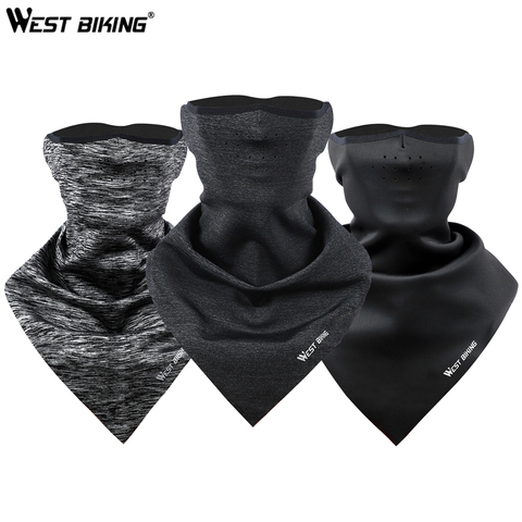 WEST BIKING Winter Cycling Face Mask Windproof Fleece Ski Running Sport Mask Warm Neck Scarf Balaclava Breathable Bicycle Mask ► Photo 1/6