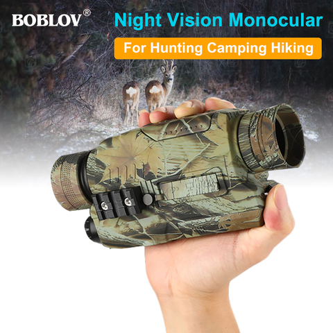 BOBLOV PJ2 5X32 Optics night vision Monocular Digital IR Telescope Zoom Optics Photos Video Recording For Hunting ► Photo 1/6