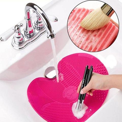 Silicone Makeup Brush Cleaner Make Up Washing Brush Washing Cosmetic Foundation Makeup Brush Cleaner Pad Scrubber Board Tool ► Photo 1/6
