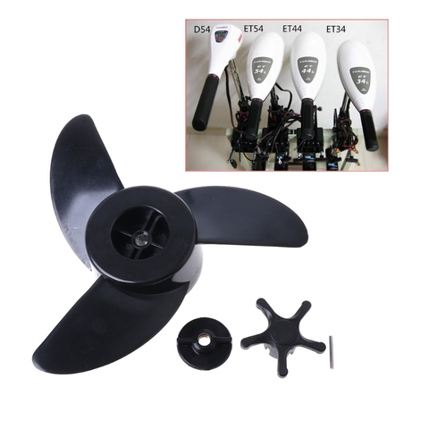 Hot New 1 Set 3 Blades Motor Boat Propellers Electric Engine Outboard For Haibo ET34 ET44 ET54 ► Photo 1/6