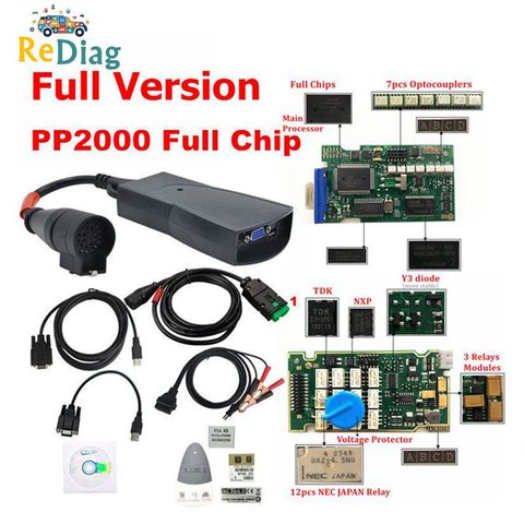 Lexia3 Full Chips Firmware 921815C LEXIA 3 PP2000 Diagbox V8.55 For Citroen/Peugeot 12 NEC Relay 7 Optocouplers OBD2 Diagnostic ► Photo 1/6