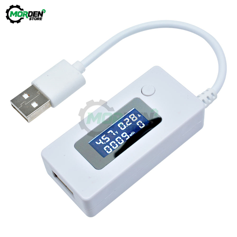 LCD USB Current Voltage Charging Tester with USB Extension Cable Mini Digital Display Mobile Power Charger Detector ► Photo 1/6