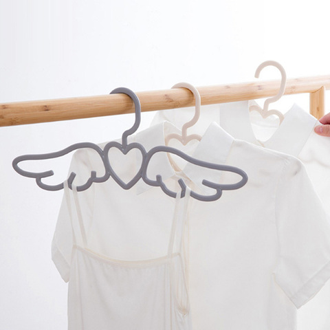 Angel Wings Shape Clothes Hanger Wardrobe Clothing Organizer For Home Hotel Outdoor Baby Coat Drying Rack Scarf Tie Hook 1 PC ► Photo 1/6