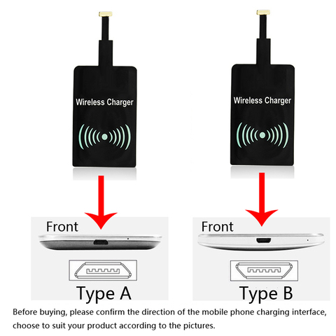 Universal Qi Wireless Charger Charging Patch Receiver Adapter Pad for Samsung GALAXY S6 S7 Edge Plus Note 5 Google Nexus 6 7 LG ► Photo 1/4