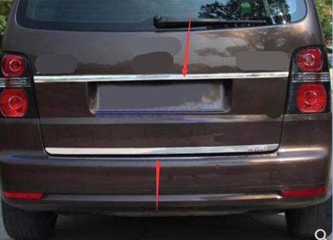 Tailgate Rear Door Bottom Cover Molding Trim Stainless Steel back door trim car Accessories for Volkswagen Touran 2005--2015 ► Photo 1/3