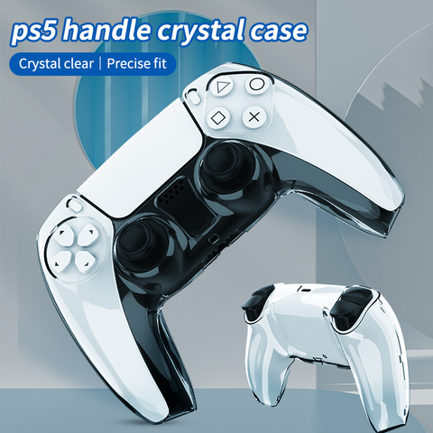 Aolion Soft ABS Fully Fit Crystal Shell Case Cover For SONY Playstation 5 Handle For PS5 Controller Case For PS5 Gamepad ► Photo 1/1