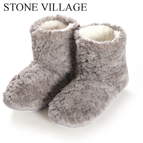 2022 Plush Slippers women Plush Lining Slip-on House Shoes home slippers Soft Fleece Plush Warm Indoor Slipper Shoes Women ► Photo 1/6