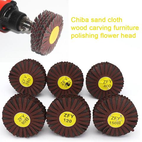 High quality Sanding Cloth Wood Furniture Polishing Wheel sandpaper disc Rotary Power Tool  Woodworking Grinding Head Wheel ► Photo 1/6