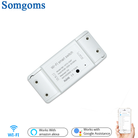 WiFi Smart Light Switch Universal Breaker Timer Smart Life APP Wireless Remote Control Work With Alexa Google Home ► Photo 1/6