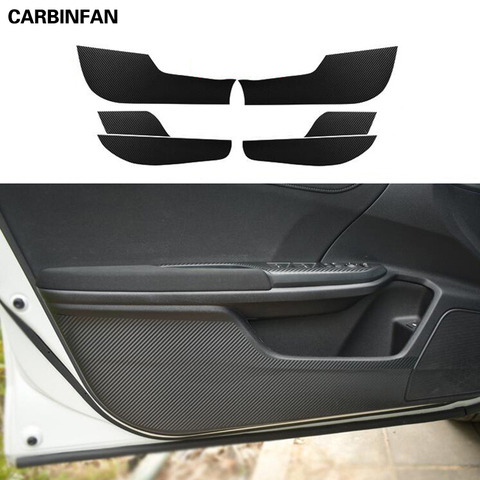 Car Styling Side Door Inner Decal Anti-kick Protective Carbon fiber Flim Sticker For 2016 2017 2022 Honda Civic 10th ► Photo 1/1