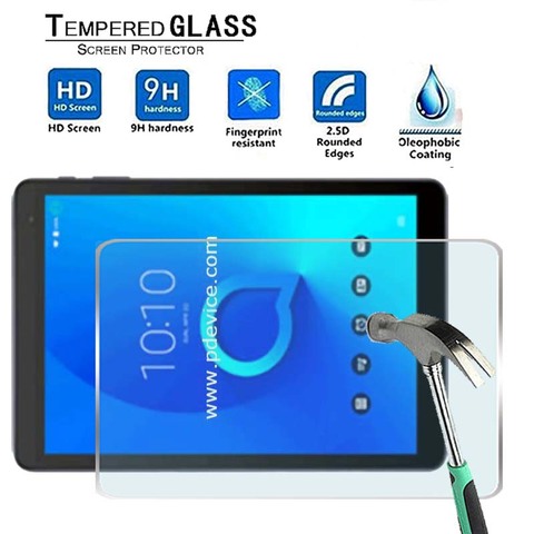 For Alcatel 1T 10 -Premium Tablet 9H Tempered Glass Screen Protector Film Protector Guard Cover ► Photo 1/6