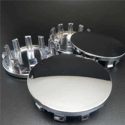 4pcs 63mm Car Wheel Center Caps Cover Replacement Dust proof Rims Hub Hubcaps No Logo Chrome Auto Styling ► Photo 1/1