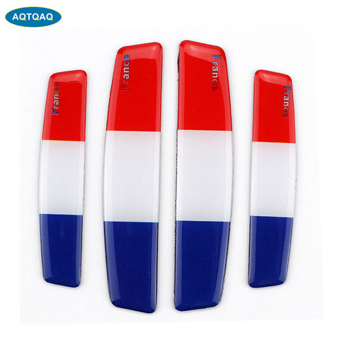 4Pcs/Set Car Door Edge Guards France Flag Anti-Collision Sticker Edge Bar Crash-Proof Anti-Scratch Car Protector ► Photo 1/6