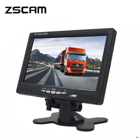 ZSCAM Mini Digital 1024*600 7 Inchs LCD Test Monitor CCTV Surveillance Camera AHD/Analog Security IPS Monitor For Video Camera ► Photo 1/5