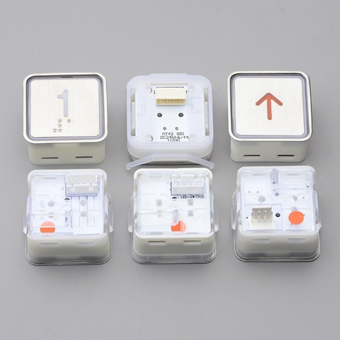 5pcs Elevator button MT42 MTD270 A4N11286 Square Universal Button Accessories AQ1H783 ► Photo 1/5