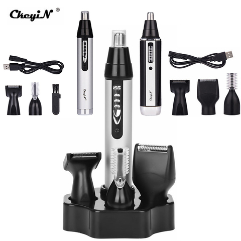 Multifunctional Nose Ear Hair Trimmer USB Rechargeable Beard Eyebrow Razor Cordless Clipper Groomer Shaver Hair Trimmer Set ► Photo 1/6