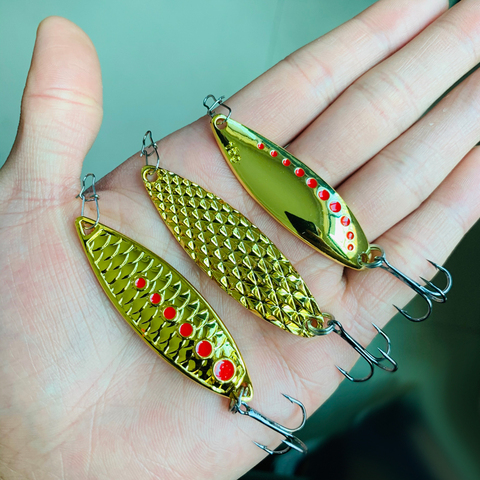 1PCS Metal Spinner Spoon trout Fishing Lure Hard Bait Sequins Noise Paillette Artificial Bait small hard sequins spinner ► Photo 1/6