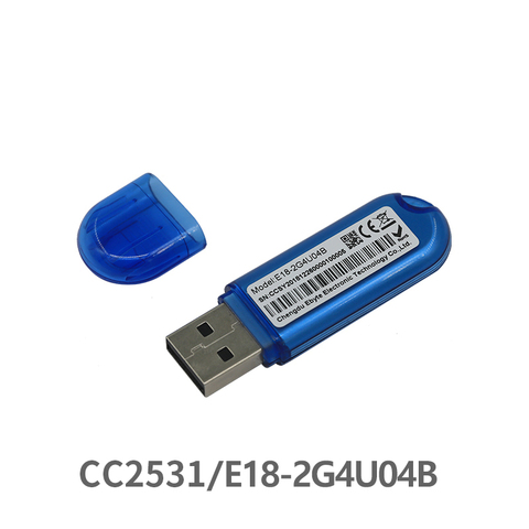 Zigbee CC2531 2.4Ghz USB E18-2G4U04B zigbee usb  RF Transmitter and Receiver PCB Antenna 8051MCU ISM Band LED Indicator ► Photo 1/5