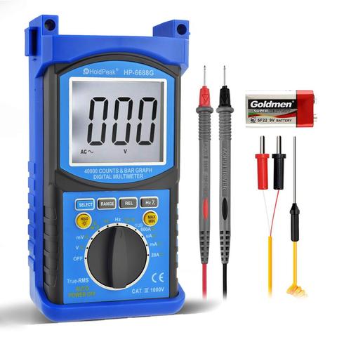 HoldPeak Digital Multimeter High Precision HP-6688G AC DC Voltage Current Capacitance Frequency Tester AUTO Range Multimetro ► Photo 1/6