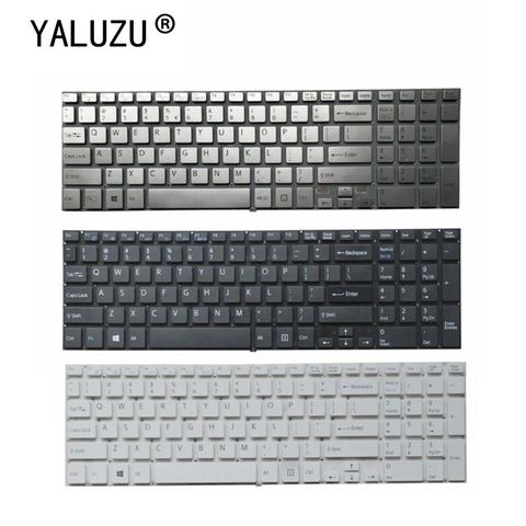 YALUZU NEW US without frame Laptop Keyboard for Sony VAIO SVF152A29V SVF152C29V SVF1521Q1RW FIT15 SVF152 SVF153 SVF1541 ► Photo 1/5
