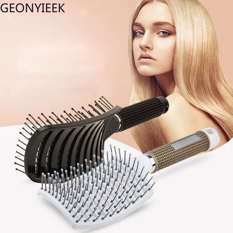 Curved Vented Professional Detangling Comb Portable Home Massage Hair Brush Styling Tools Fast Drying Barber Hairdressing Salon ► Photo 1/6