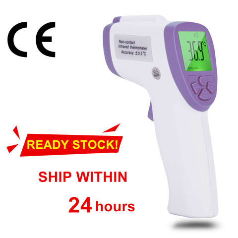 Lcd electronic medical baby forehead thermometer infrared non contact digital body temperature for kids infant adult fever ► Photo 1/6