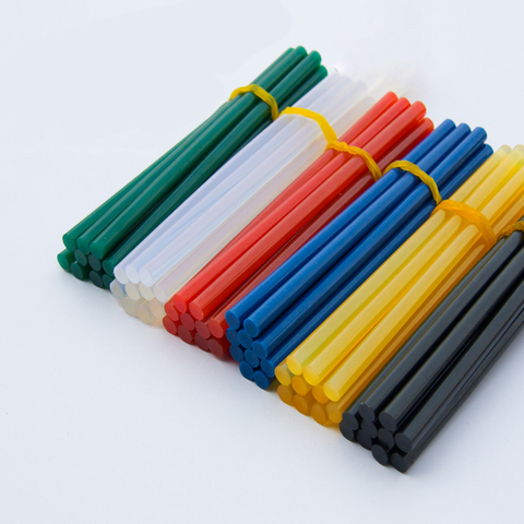 Color glue stick 10pcs 7/11x270mm hot melt glue stick 7mm/11mm diameter household DIY industrial hot glue stick ► Photo 1/5