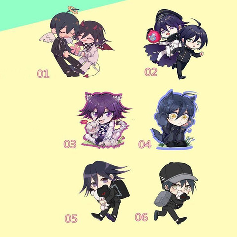 Danganronpa V3 Keychain Strap Figure Ouma Kokichi Saihara Shuuichi Acrylic 6cm ► Photo 1/6