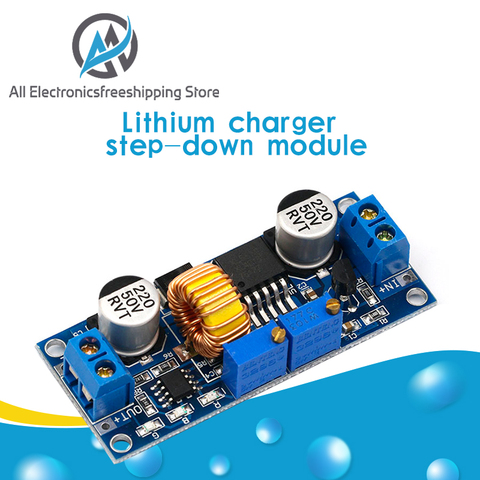 CC/CV 5A Lithium Charger Board XL4015 Adjustable 6-38V To 1.25-36V DC Step Down Power Supply Buck Module ► Photo 1/6