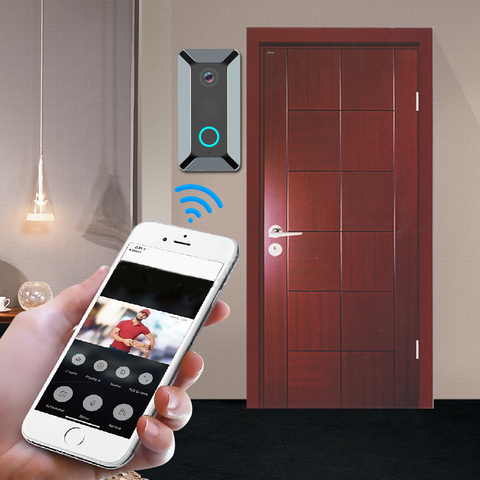 Wireless WiFi Video Doorbell Smart Phone Door Ring Intercom Camera Bell Security ► Photo 1/1