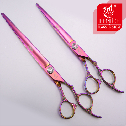 Fenice Professional 7.0 /7.5/8.0 inch pet grooming in dog hair trimmers scissors dog cutting grooming shears ► Photo 1/6