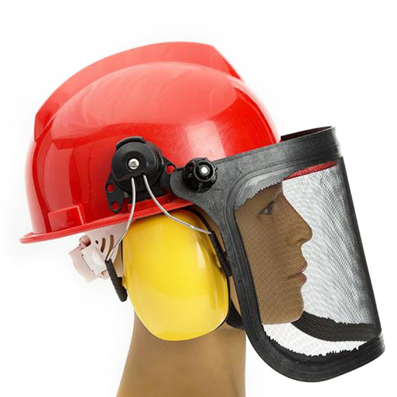 Chainsaw Helmut with Metal Visor and Ear Defenders for Noise 