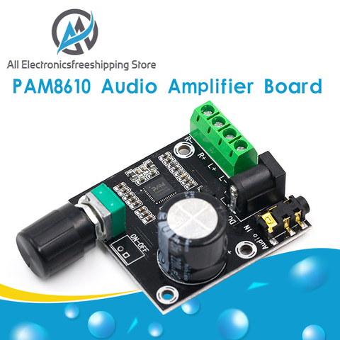 2 x 15W PAM8610 Class D Digital Dual Power Audio Amplifier Board 12V ► Photo 1/6