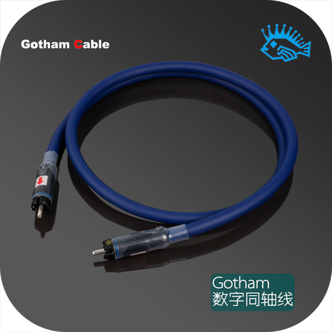 1pcs Switzerland Gotham 10070 GAC-1 S/PDIF 75 ohm BNC RCA Digital Audio Coaxial Cable Silver Plated Clock Cable ► Photo 1/5