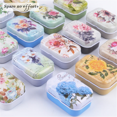 12 pieces/lot Lovely Gifts Tin Box Style Flower Candy Box Receive Box Store Content Box Free Shipping ► Photo 1/5