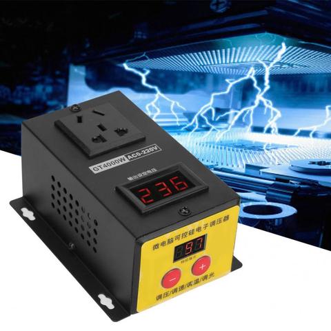 4000W Adjustable SCR Variable Thyristor Electronic Voltage Regulator Temperature Speed Controller Dimmer AC 220V AU Plug ► Photo 1/6