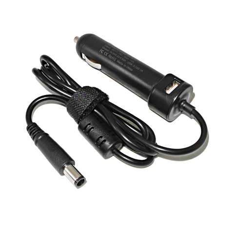 Laptop DC Power Car Adapter Charger 19.5V 4.62A 90W for Dell Latitude E6320 E6330 E6400 E6410 E6420 E6430 5.1V 2.1A USB Port ► Photo 1/6