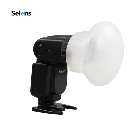 New Selens Magnetic Silicon Light Diffuser Rubber Sphere Modular Flash Accessories for Canon Nikon Yongnuo on-Camera Speedlite ► Photo 1/6