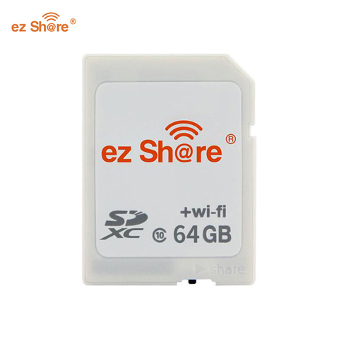 100% EZ Flash Air W-04 Memory Card 32GB 64GB 128GB WIFI SD Card Wireless LAN Memory Card Tarjeta sd WIFI Carte SD For Camera ► Photo 1/5