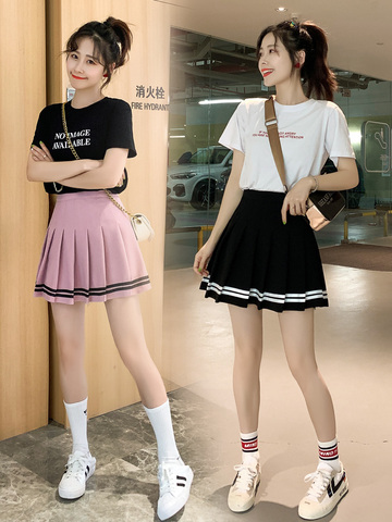 2022 Large Size Preppy school uniform high waist pleated skirts Kawaii Harajuku Skirts women girls lolita a-line sailor skirt ► Photo 1/6